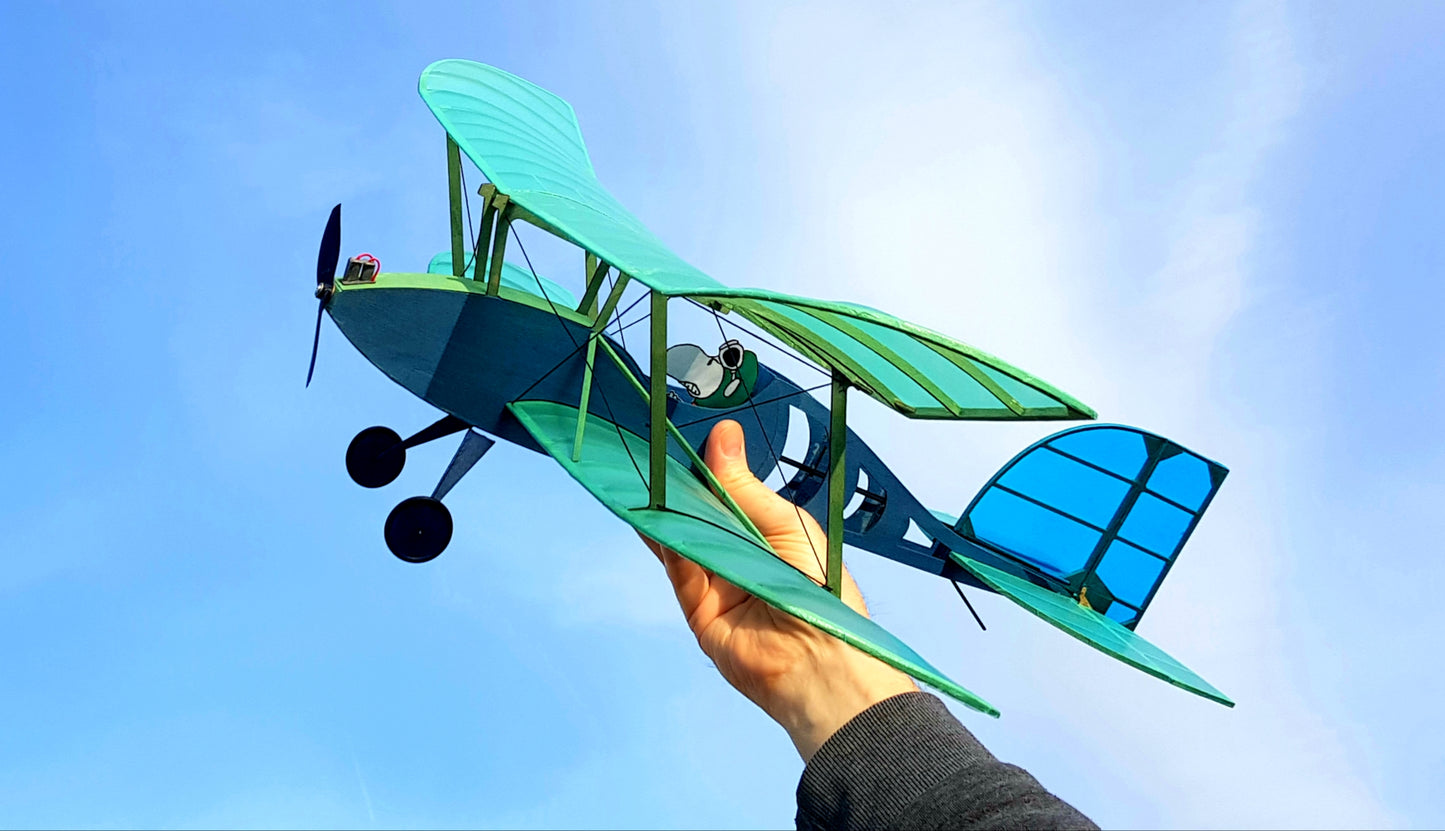 Mini Yoyo Sportster Biplane RC Slow Flyer Build PLANS