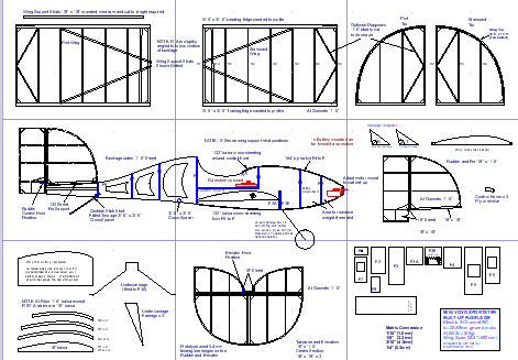 Mini Yoyo Sportster Built-Up Fuselage RC Slow Flyer Build PLANS